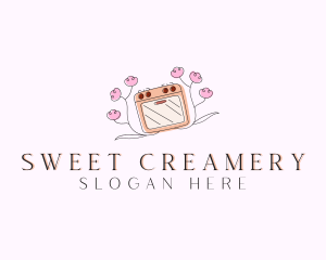 Microwave Pastry Baking logo design