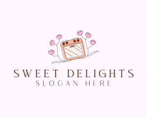 Microwave Pastry Baking logo design