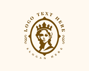 Silhouette - Royal Beauty Queen logo design