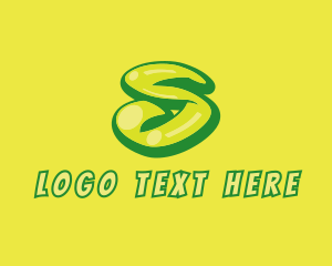 Graffiti Artist - Graphic Gloss Letter S logo design