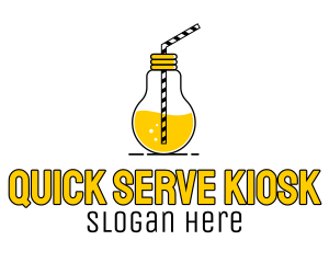 Kiosk - Light Bulb Juice Drink logo design