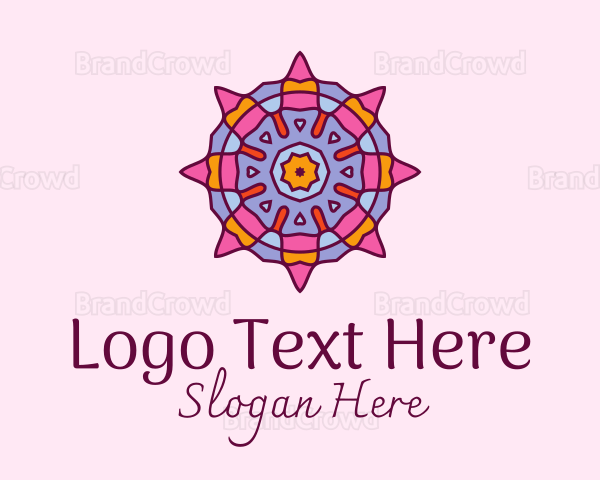Flower Mandala Decoration Logo