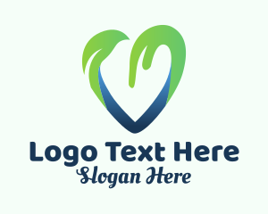 Heart Leaf Environmentalist  Logo