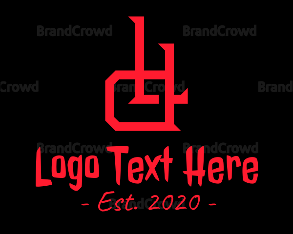 Horror L & D Monogram Logo