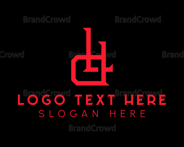 Horror Letter LD Monogram Logo