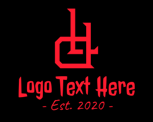 Night Time - Horror L & D Monogram logo design