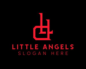 Letter Ld - Horror Letter LD Monogram logo design
