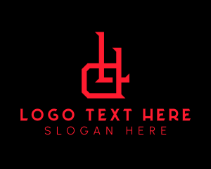 Demonic - Horror Letter LD Monogram logo design