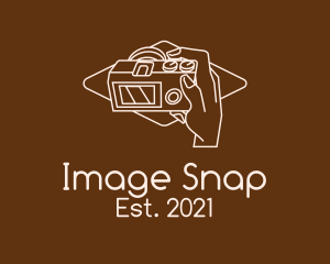 Capture - Minimalist Camera Hand logo design