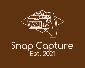 Capture - Minimalist Camera Hand logo design