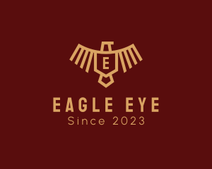 Eagle Shield Aviation Crest logo design