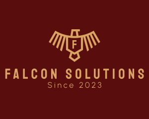 Eagle Shield Aviation Crest logo design