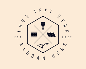 Hexagon - Wall Roof Builder Tools logo design