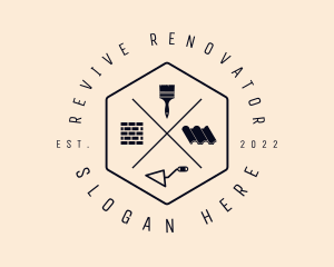 Renovator - Wall Roof Builder Tools logo design