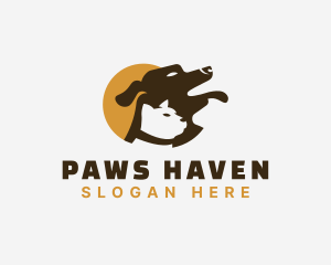 Cat Dog Animal Vet  logo design