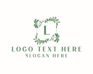Vegan - Eco Foliage Leaf logo design