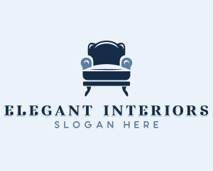 Home Decor Chair Upholstery logo design