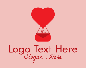 Online Dating - Heart Fashion Purse logo design