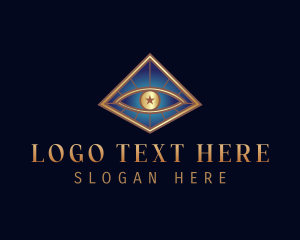 Pagan - Pyramid Eye Mystic logo design