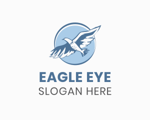 Majestic Soaring Eagle logo design