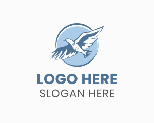 Soaring - Majestic Soaring Eagle logo design
