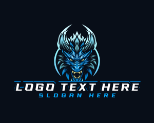 Player - Gaming Dragon Head logo design