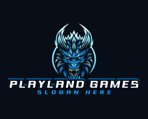 Game - Gaming Dragon Head logo design