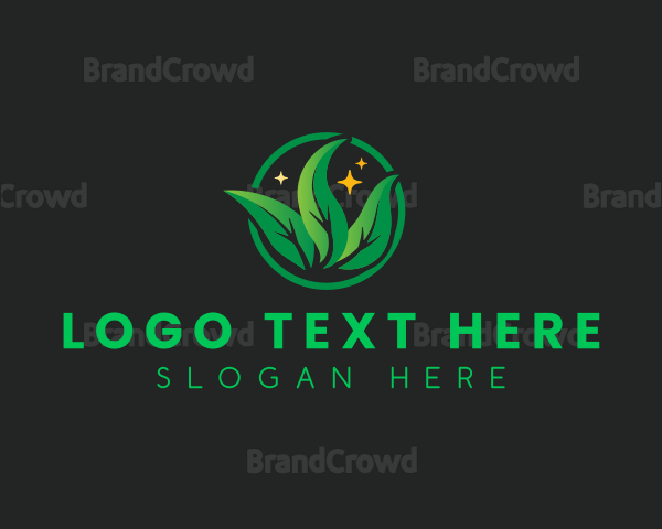 Leaves Plant Gardening Logo