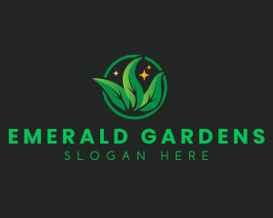 Leaves Plant Gardening logo design