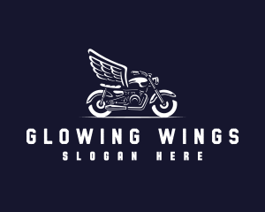 Classic Motorcycle Wings logo design