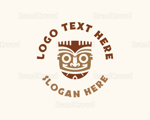 Traditional Tiki Mask Logo