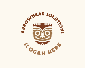 Traditional Tiki Mask Logo