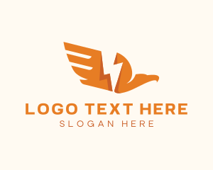 Electricity - Eagle Logistics Express logo design