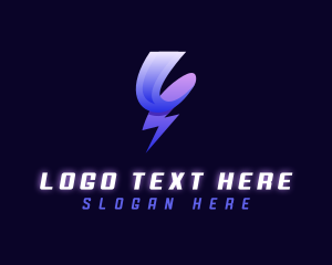 Power - Lightning Bolt Electric logo design