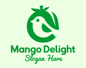 Mango - Green Fruit Bird logo design