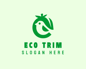 Eco Bird Fruit logo design