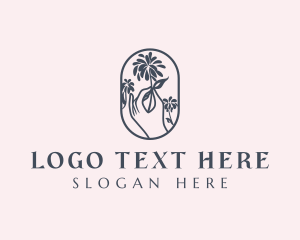 Perfume - Flower Hand Boutique logo design