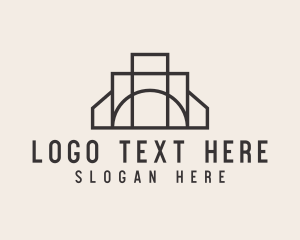 Brown - Warehouse Property Building logo design