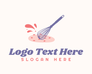 Cheesecake - Cookie Pastry Whisk logo design
