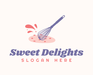 Cookie Pastry Whisk logo design