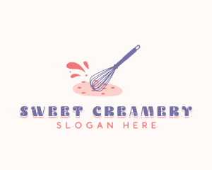 Cookie Pastry Whisk logo design