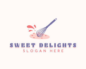 Cookie Pastry Whisk logo design