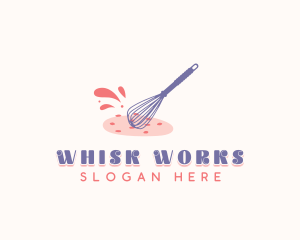 Cookie Pastry Whisk logo design