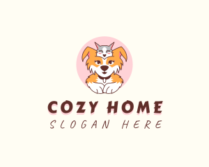 Domesticated - Cat Dog Pet logo design