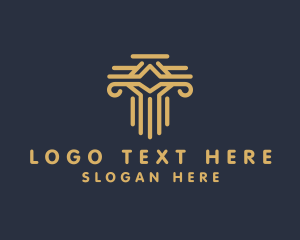 Firm - Modern Pillar Firm logo design