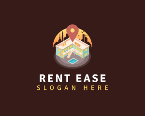Apartment Location Rental logo design
