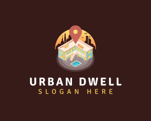 Apartment Location Rental logo design