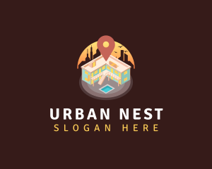 Apartment - Apartment Location Rental logo design