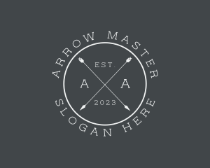 Hipster Arrow Archery logo design