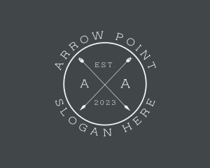 Archer - Hipster Arrow Archery logo design